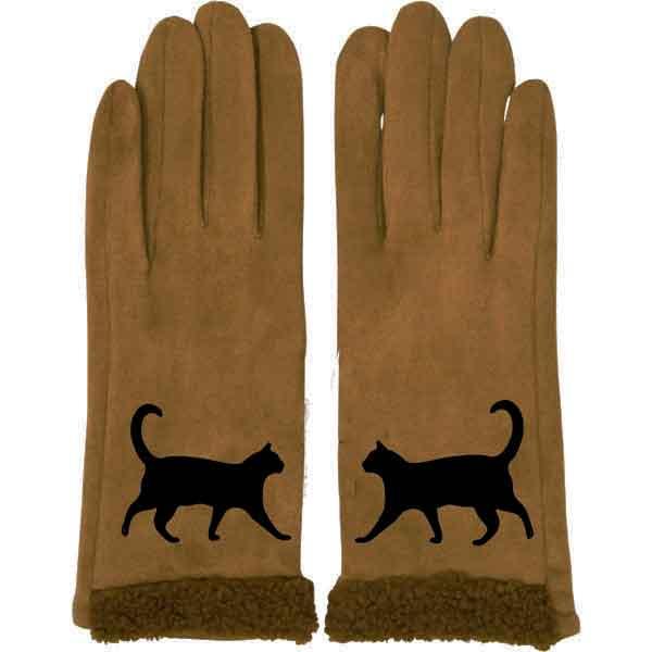wholesale 2390 - Touch Screen Smart Gloves 1225 - Camel Cat Silhouette<br>
Touch Screen Smart Gloves - One Size Fits Most