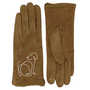 Wholesale 2390 - Touch Screen Smart Gloves 1228 - Camel Dog Silhouette<br>
Touch Screen Smart Gloves - One Size Fits Most