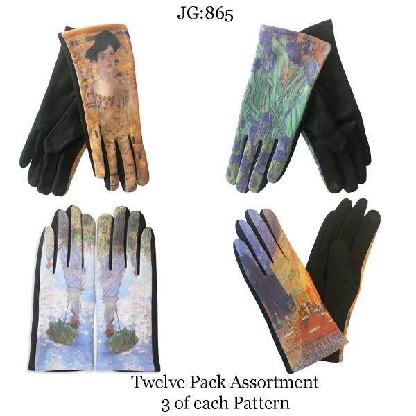 wholesale 2390/T - Touch Screen Smart Gloves  865 - Twelve Pack Assortment - 