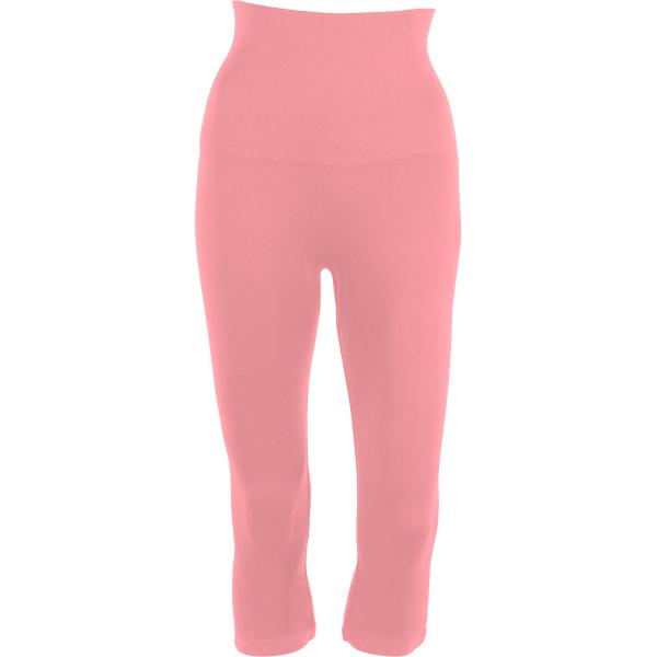 Wholesale 2441  - Magic Tummy Control SmoothWear Capris  Light Pink - One Size