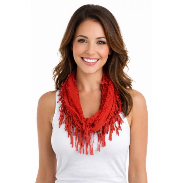 Wholesale 7777/T - Victorian Lace Infinities  7777 - Red #1  
 - 