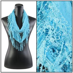 7777 - Victorian Lace Infinity Scarves 7777 - Ice Blue #28*<br>
Victorian Infinity Lace Confetti Scarf.    - 
