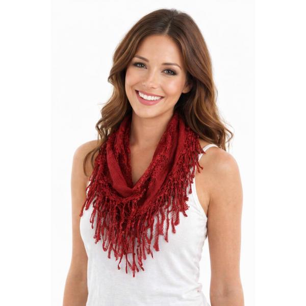 Wholesale 7777/T - Victorian Lace Infinities  7777 - Burgundy  - 