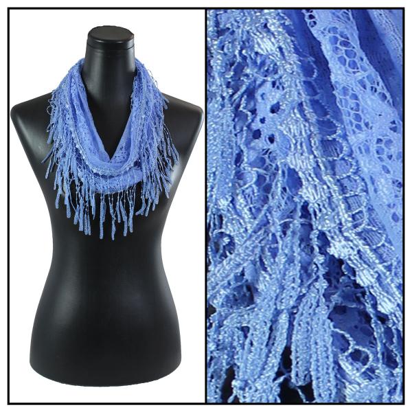 wholesale 7777 - Victorian Lace Infinity Scarves 7777 - Periwinkle #40<br>
Victorian Infinity Lace Confetti Scarf - 