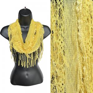 7777 - Victorian Lace Infinity Scarves Empire Yellow #50  - 