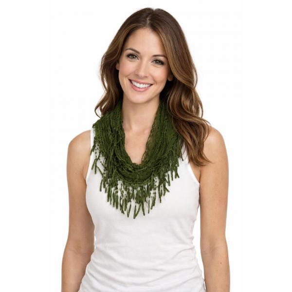 Wholesale 7777/T - Victorian Lace Infinities  7777 - Dark Moss  - 