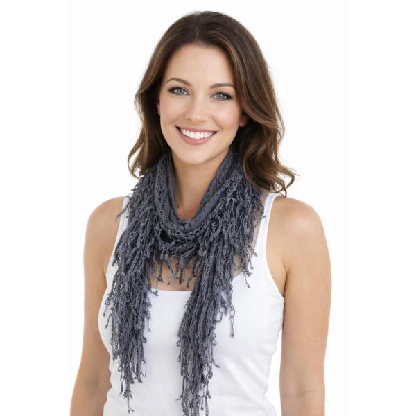 Wholesale 7777/T - Victorian Lace Infinities  7776 - Charcoal  - 