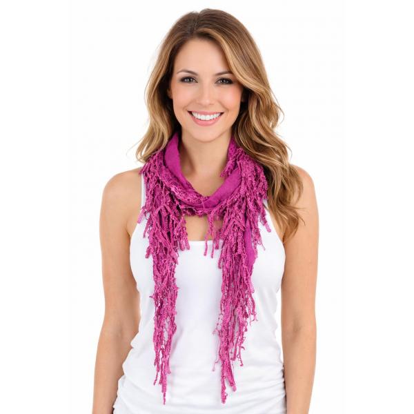 Wholesale 7777/T - Victorian Lace Infinities  7776 - Magenta - 