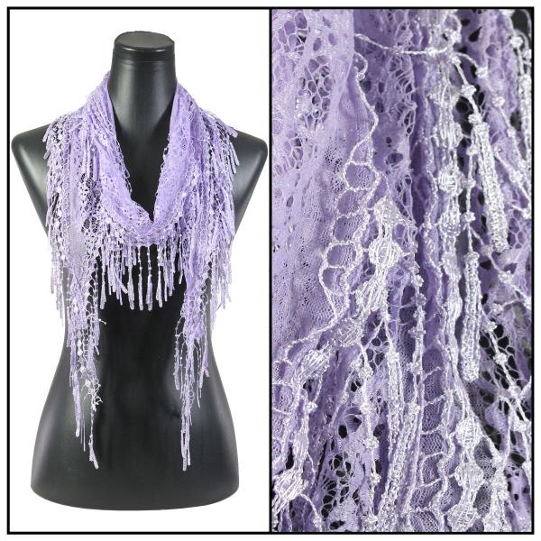 7776 - Victorian Lace Confetti Scarves Lavender #24 - 