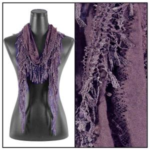 7776 - Victorian Lace Confetti Scarves Dusty Purple #25 - 