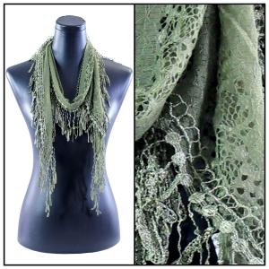Wholesale  7776 - Olive #34<br>
Victorian Lace Confetti Scarf  - 