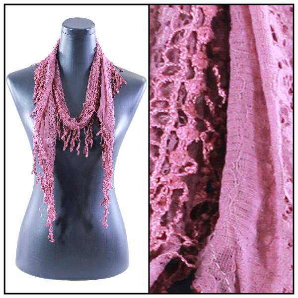 7776 - Victorian Lace Confetti Scarves #31 Dark Mauve  - 