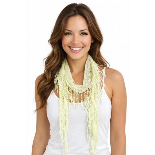 Wholesale 7776/T - Victorian Lace Confetti Oblong Scarves 7776 - Vanilla Cream  - 