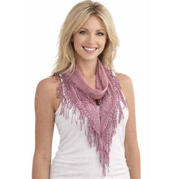 Wholesale 7776/T - Victorian Lace Confetti Oblong Scarves 7776 - Dusty Pink (MB) - 
