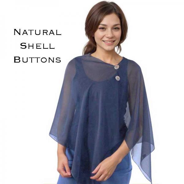 Wholesale 2282/T - Silky Dress Infinities SNV <br>
Solid Navy <br>
Shell Buttons - 