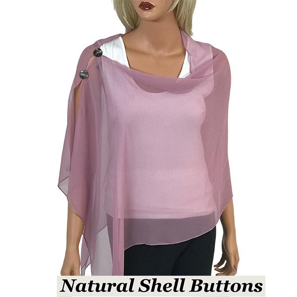 wholesale 2451 - Silky Two Button Shawl  SBS-SDP2 Shell Buttons<br> Solid Dusty Purple - 