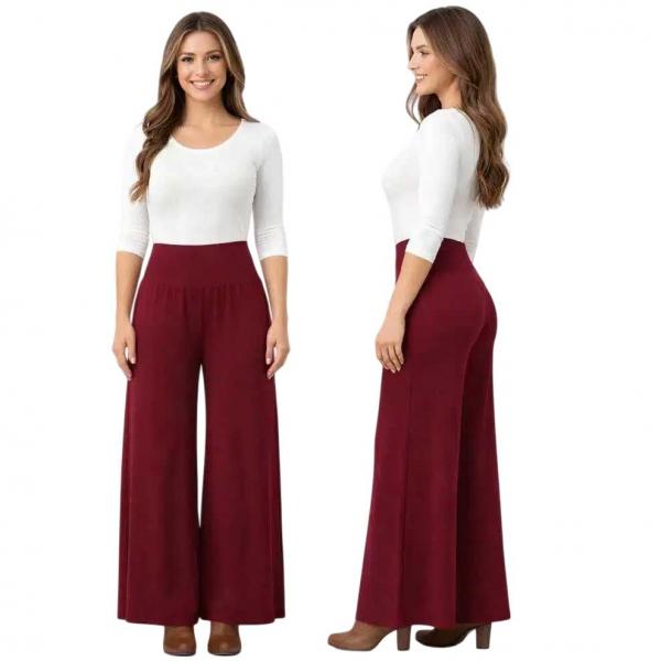 wholesale 2477 - Magic Tummy Control SmoothWear Pants Cabernet - Medium