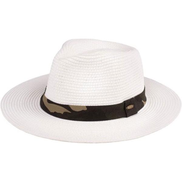wholesale 2489 - Summer Hats 106 Paper Panama - White - 