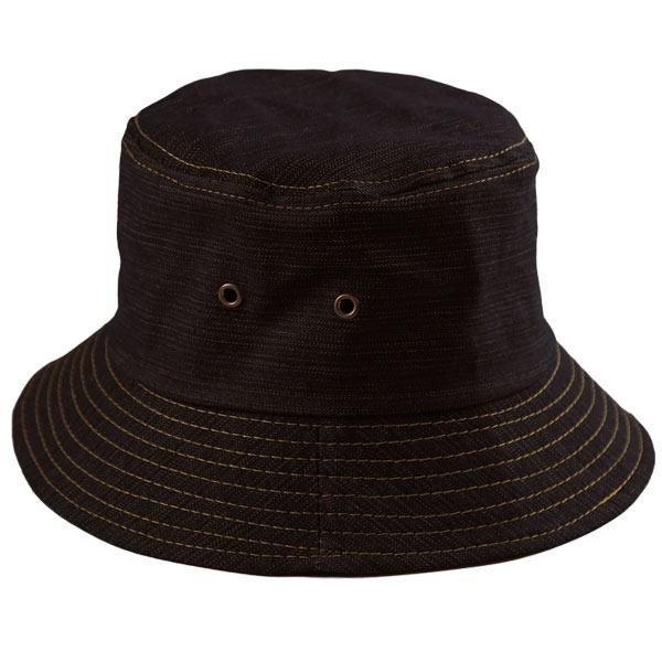 wholesale 2489 - Summer Hats 166 - Black<br>
Cotton Twill Bucket Hat - One Size Fits Most