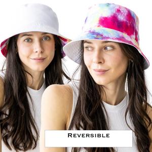 2489 - Summer Hats 1015 - Tie Dye One<br>
Reversible Bucket Hat

 - One Size Fits Most