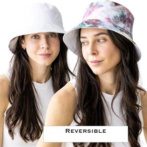 Wholesale  1015 - Tie Dye Two<br>
Reversible Bucket Hat - One Size Fits Most