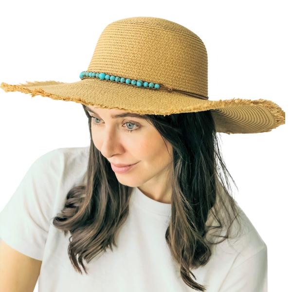 wholesale 2489 - Summer Hats 1043 - Tan<br> 
Summer Hat
 - One Size Fits Most