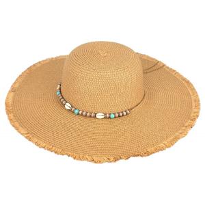 Wholesale  1046 - Tan<br> 
Summer Hat
 - 
