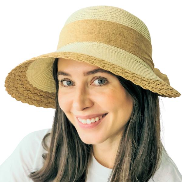 wholesale 2489 - Summer Hats 1049 - Natural*<br> 
Summer Hat
 - One Size Fits Most