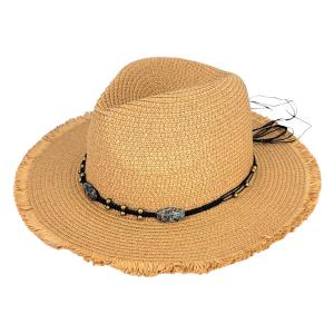 Wholesale  1053 - Tan<br> 
Summer Hat
 - 