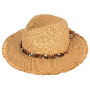 Wholesale  1054 - Tan<br> 
Summer Hat
 - 