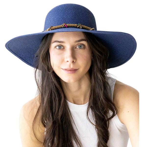 wholesale 2489 - Summer Hats 1009 - Navy<br>
Summer Hat - One Size Fits Most