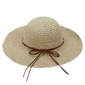 Wholesale 2489 - Summer Hats LC3/BE1 - Beige
 - One Size Fits Most