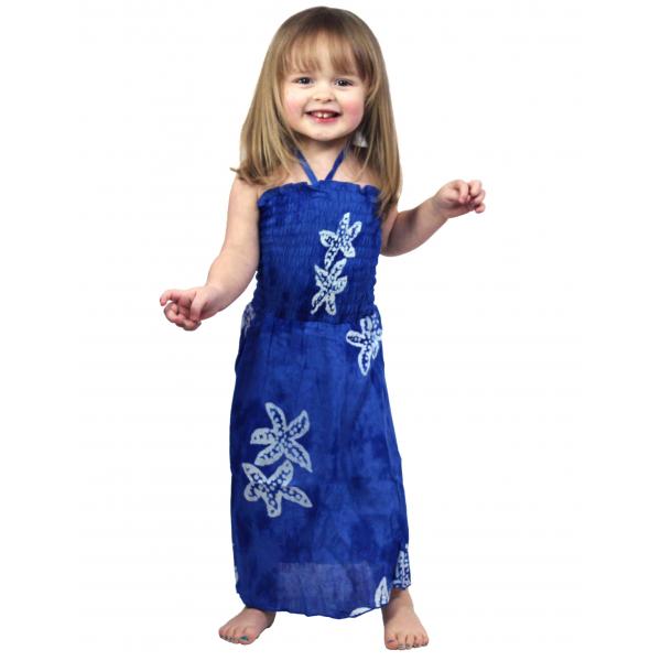 wholesale 2393 - Summer Dresses for Kids #912 Blue - L