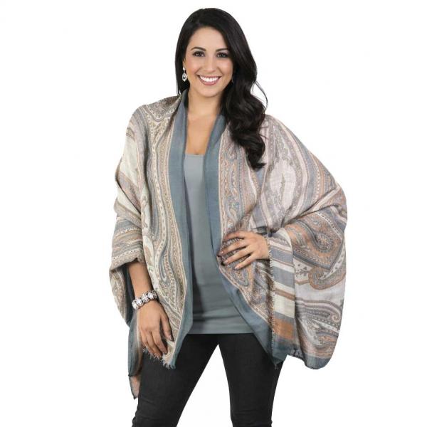 wholesale 1369 - Paisley Shawls 1369 - Grey<br>
Paisley Shawl - 