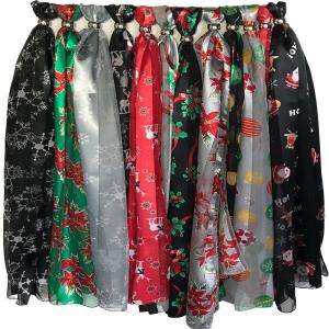 Wholesale 2659 - Holiday Print Scarves Christmas 12 Pack<br>
Holiday Print Scarves - 