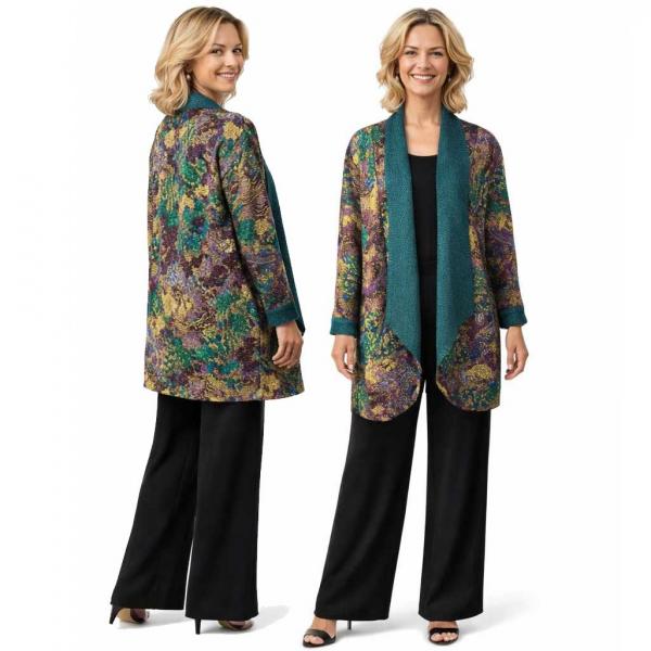 wholesale 2693 - Art Crush Cardigans Prints - Woman Size #1064 - Jewel Tones<br>
Art Crush Cardigan - 