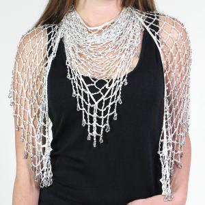 Wholesale  White w/ Silver Beads - 
