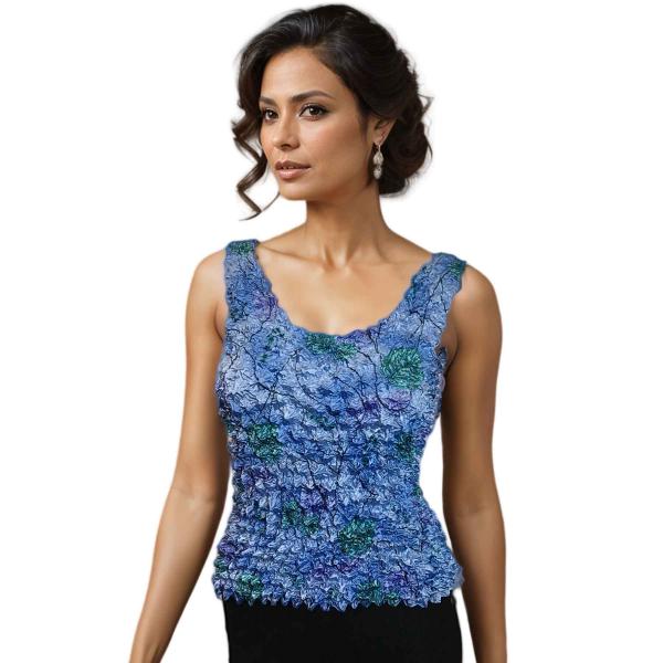 Wholesale 281- Gourmet Popcorn - Tank Tops Blue Garden - One Size Fits Most