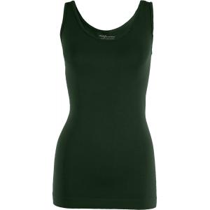 2819 - Magic SmoothWear Tanks and Sleeveless Tops Dark Hunter Green Tank - Slimming One Size Fits Most 