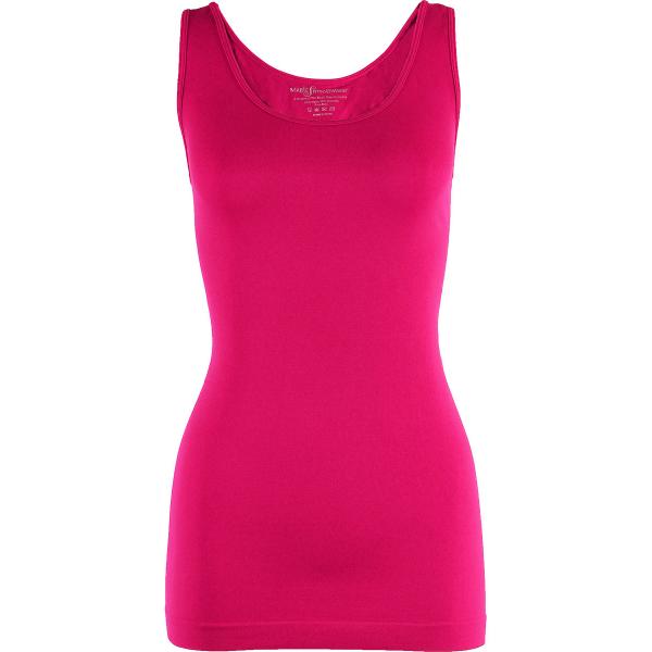 2819 - Magic SmoothWear Tanks and Sleeveless Tops Fuchsia Tank - Slimming One Size Fits Most 