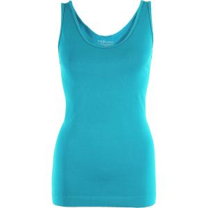 2819 - Magic SmoothWear Tanks and Sleeveless Tops Turquoise Tank - Slimming One Size Fits Most 