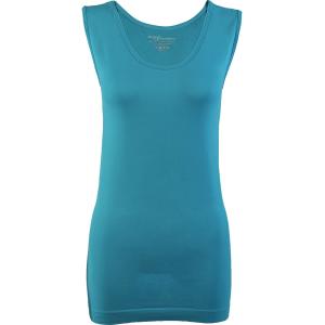 2819 - Magic SmoothWear Tanks and Sleeveless Tops Aqua - Slimming One Size Fits Most
