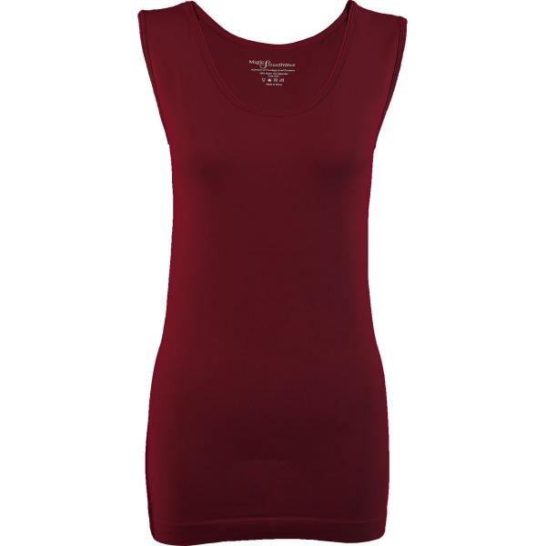 Wholesale 2819 - Magic SmoothWear Tanks and Sleeveless Tops Cabernet (MB) - Slimming One Size Fits Most