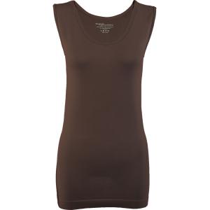 2819 - Magic SmoothWear Tanks and Sleeveless Tops Espresso - Slimming One Size Fits Most
