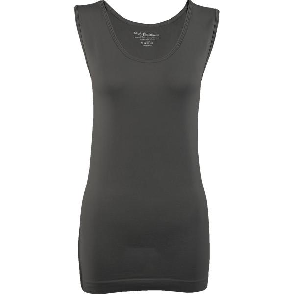 2819 - Magic SmoothWear Tanks and Sleeveless Tops Grey/Charcoal - Slimming One Size Fits Most