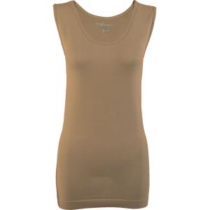 2819 - Magic SmoothWear Tanks and Sleeveless Tops Taupe - Slimming One Size Fits Most