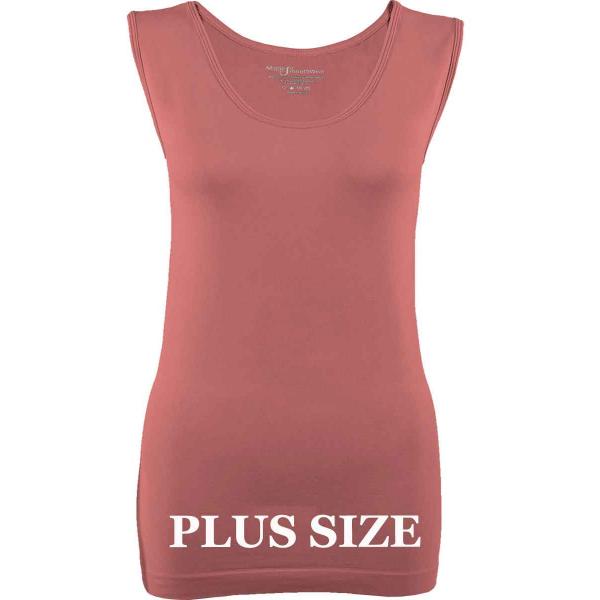 2819 - Magic SmoothWear Tanks and Sleeveless Tops Rose Sleeveless Plus - Slimming Plus Size Fits (L-2X) 