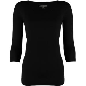 2820 - Magic SmoothWear 3/4 & Long Sleeve Black - One Size Fits (S-XL) TQ