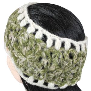 2832 - Knitted Head Wraps #1005 Green  - 