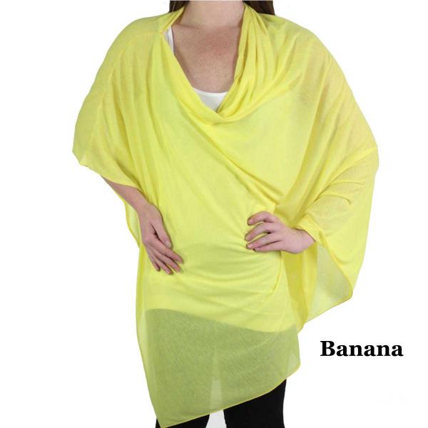 2869 - Jersey Knit Poncho Banana - 